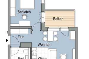 Furnished 2 room apartment in Neubau in Köpenick looking for Nachmieter(in) READ DESCRIPTION  – An der Villa Bolle  3A , 12557 Berlin – Vorschaubild 2