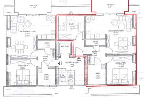 Neuwertige ruhige barrierefreie 3 Zimmer Niedrig-Energie-Wohnung mit Balkon, Carport, Fahrstuhl