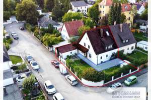 DHH mit Südgarten in Waldtrudering, Eckgrundstück, Baupotential, Anbau oder Neubau – Oberhuberstr. 1, 81827 Waldtrudering, München – Vorschaubild 2