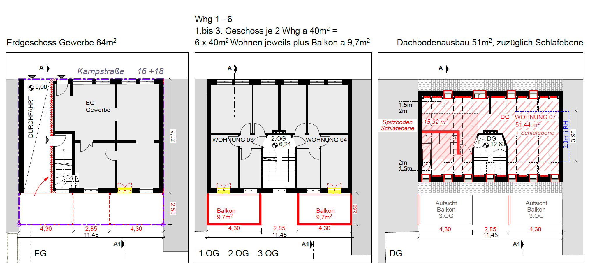 Mehrfamilienhaus mit Gewerbeeinheit im Schanzenviertel, Hamburg – Bild 4