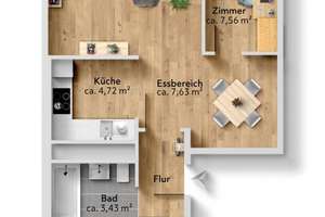 Sanierte 3-Raum-Wohnung mit Badewanne und Balkonkraftwerk – Dr.-Salvador-Allende-Straße 92, 9119 Kappel, Chemnitz – Vorschaubild 16