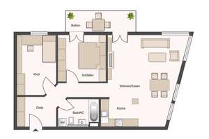 Sofort bezugsfrei | Wohnung mit Balkon im Hinterhaus | Tiefgaragenstellplatz – Die vollständige Adresse der Immobilie erhältst du vom Anbieter., 4129 Eutritzsch, Leipzig – Vorschaubild 14