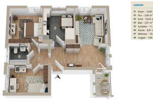 Altbau-Charme zum Wohlfühlen: 3-Zimmer für Singles & Paare oder Anleger! – Die vollständige Adresse der Immobilie erhältst du vom Anbieter., 1159 Löbtau-Süd, Dresden – Vorschaubild 16