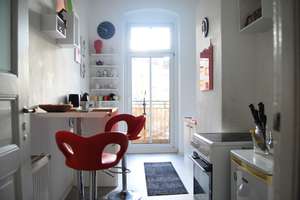 Helle möblierte 1-Zimmer-Wohnung mit Balkon in Friedrichshain – Die vollständige Adresse der Immobilie erhältst du vom Anbieter., 10247 Friedrichshain, Berlin – Vorschaubild 3