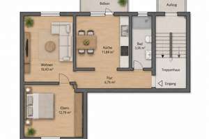 Sanierte Wohnung in Düsseldorf-Bilk – 40225 Bilk, Düsseldorf – Vorschaubild 3