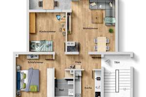 Attraktive 3-Zimmer-Wohnung in Sennestadt – zentral gelegen mit Balkon – Die vollständige Adresse der Immobilie erhältst du vom Anbieter., 33689 Sennestadt, Bielefeld – Vorschaubild 14