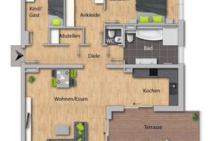Wohnen mit Weitblick – stilvoller Lebensraum mit sonniger Dachterrasse – 45239 Heidhausen, Essen – Vorschaubild 19