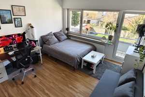 Helle teilmöblierte 1-Zimmer-Wohnung mit EBK in Darmstadt – Gervinusstrasse 57, 64287 Darmstadt – Vorschaubild 1