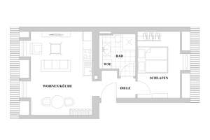 Erstbezug nach Modernisierung · 2-Zimmer-Dachgeschosswohnung mit Einbauküche – Kölner Straße 223, 40227 Oberbilk, Düsseldorf – Vorschaubild 5