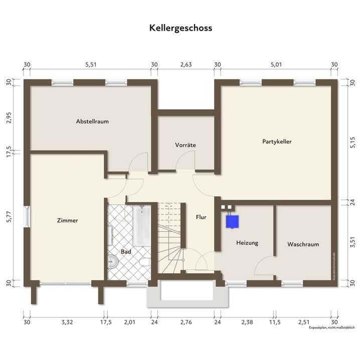 Kellergeschoss - Unmöbliert