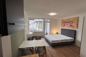 1 Zimmer Wohnung möbliert mit Balkon Küche Abstellraum – Berliner Str. 103, 51063 Mülheim (Ortsteil), Köln – Vorschaubild 7