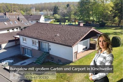 Bungalow mit großem Grundstück, Kamin und viel Platz zum Wohlfühlen in Kirschweiler