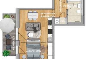 *** Neubautraum, ERSTBEZUG, 2 Zimmer * ENERGIEKONZEPT * ab 6/26 *** EBK – Hohe Str. 48, 4416 Markkleeberg – Vorschaubild 16