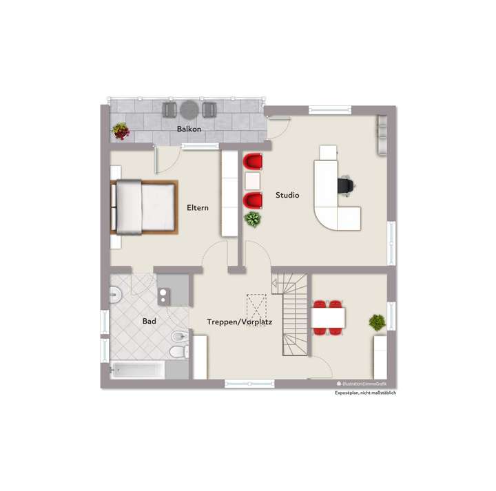 Grundriss Obergeschoss