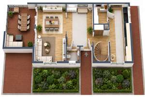 Exklusiver Erstbezug einer hochwertig kernsanierten Maisonettewohnung mit Privatteich & Terrasse – Die vollständige Adresse der Immobilie erhältst du vom Anbieter., 48163 Albachten, Münster – Vorschaubild 22