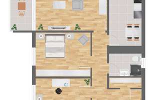 Großzügige 3-Zimmer-Wohnung mit neuer Einbauküche und Balkon – Freischützstraße 25, 81927 Englschalking, München – Vorschaubild 12