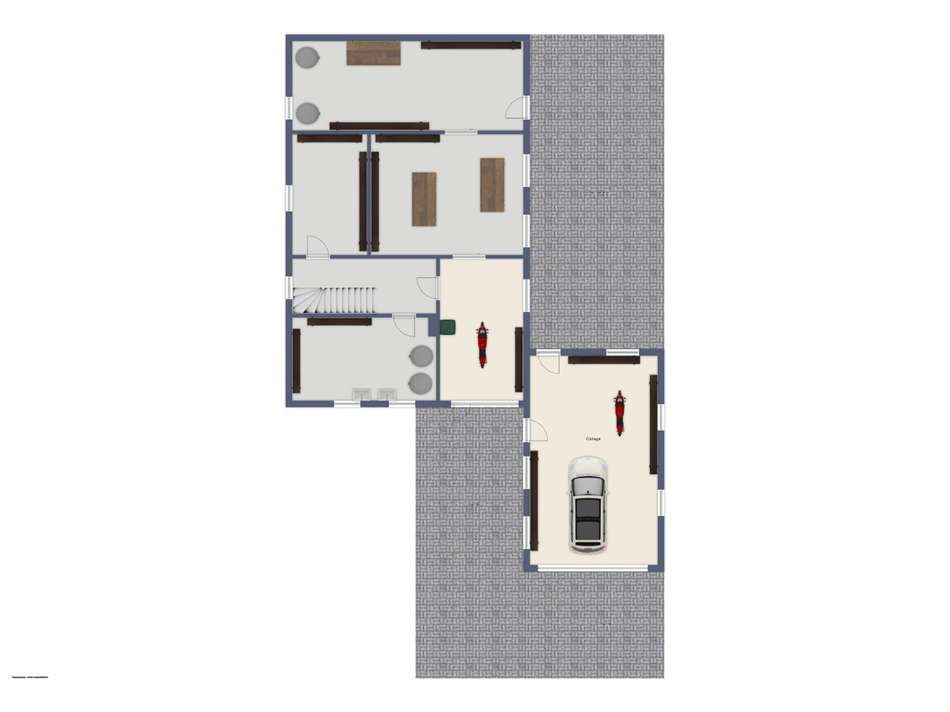 Grundriss UG mit Außenbereich