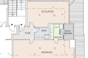 Individuelle und gemütliche 2-Zimmer-Wohnung mit Dachterrasse und Fernblick – Die vollständige Adresse der Immobilie erhältst du vom Anbieter., 1279 Tolkewitz/Seidnitz-Nord, Dresden – Vorschaubild 3