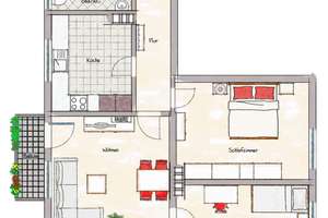 Moderne 3-Zimmer-Wohnung mit Balkon! – 40237 Düsseltal, Düsseldorf – Vorschaubild 13
