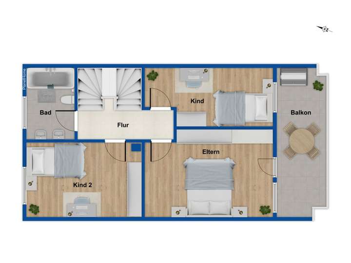 Grundriss 1. Obergeschoss