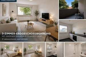 Frisch renovierte 3-Zimmer-Erdgeschosswohnung mit gr. Balkon in ruhiger Lage – Beisingstr.,  Bochum