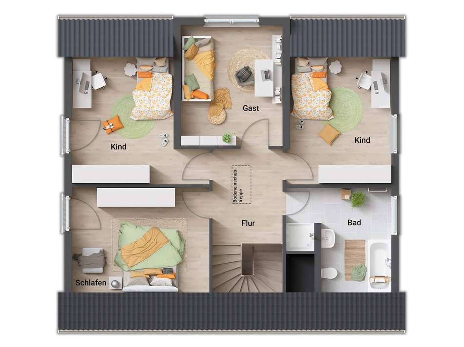 Grundrissbeispiel OG