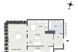 Terrassen-Wohnung mit Möblierung – 60327 Gutleutviertel, Frankfurt am Main – Vorschaubild 17