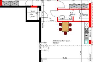 3-Zimmer-Penthouse-Wohnung mit 131,38 m² inmitten der Bielefelder Innenstadt – Kernsaniert (WHG 24) – Zimmerstraße 16, 33602 Mitte, Bielefeld – Vorschaubild 2