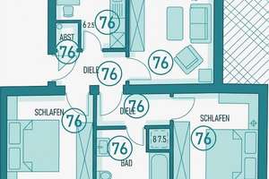 SOMMERAKTION* Gemültiche 3 Zimmer Dachgeschosswohnung in ruhiger Lage! – Rosenbergstraße 9, 47259 Hüttenheim, Duisburg – Vorschaubild 2