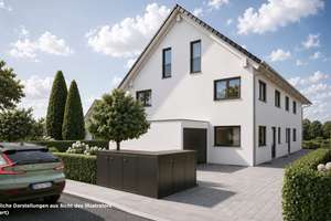 Neubauprojekt Doppelhaushälfte – modern und energieeffizient (A+) – Die vollständige Adresse der Immobilie erhältst du vom Anbieter., 81827 Waldtrudering, München – Vorschaubild 2