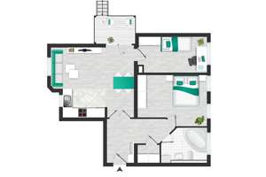 Freie Wohnung! Sanierung 2013, Balkon, Fußbodenheizung, Stellplatz – Die vollständige Adresse der Immobilie erhältst du vom Anbieter., 4249 Großzschocher, Leipzig – Vorschaubild 24
