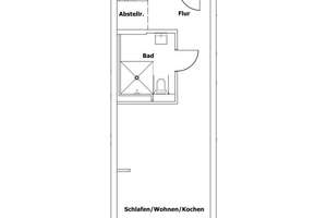 Nur für Rollstuhlfahrer mit WBS und besonderem Wohnbedarf - barrierefreie 1 Zimmer Wohnung – Ashdodstraße 4, 13587 Hakenfelde, Berlin – Vorschaubild 2