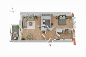 Bezugsfreie 2RW mit sonnigem Balkon, Außenjalousien und TG-Stellplatz – 4328 Paunsdorf, Leipzig – Vorschaubild 13