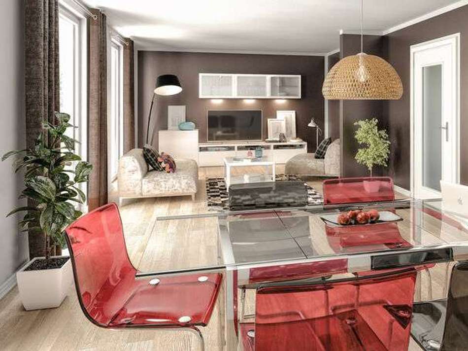 Wohnbeispiel Wohnzimmer.