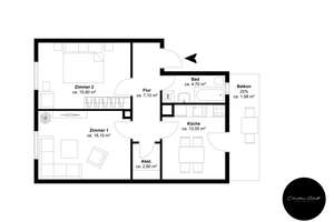 schöne 2 Raum Wohnung mit Balkon +++TOP+++ ab sofort in Chemnitz Gablenz – Kreherstraße 29, 9126 Gablenz, Chemnitz – Vorschaubild 13