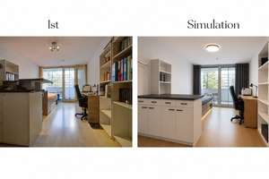 Erstbezug nach Komplettsanierung: Hochwertig möblierte 1 Zimmer Wohnung mit Balkon ab 01. September – Hochstraße 21A, 81539 Obere Au, München – Vorschaubild 2