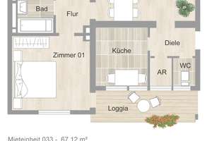 *moderne Balkonwohnung in guter Lage*energetisch modernisiert* – Auf dem Eichholz 16, 45359 Bedingrade, Essen – Vorschaubild 20