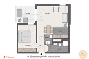 Dietzenbach - Tolle 2-Zimmer-Wohnung mit Terrasse – Die vollständige Adresse der Immobilie erhältst du vom Anbieter., 63128 Dietzenbach – Vorschaubild 2