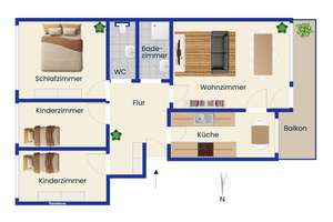 Helle und charmante 4-Zimmer-Wohnung mit Westloggia und Blick ins Grüne in München-Johanneskirchen – Die vollständige Adresse der Immobilie erhältst du vom Anbieter., 81927 Johanneskirchen, München – Vorschaubild 23
