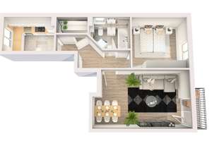 Großzügige 2-RW* EBK* Süd-Balkon* Bad mit Wanne* TG-SP* Abstellraum* Kellerabteil* zentrale Wohnlage – Semmelweisstraße 7, 1159 Friedrichstadt, Dresden – Vorschaubild 2