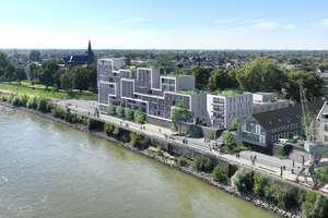 WE A2.1 -Terrasse zur Rhein und zum Deich! Wohnen und Schlafen mit Rheinblick! – Am Zollhof 22, 47829 Uerdingen, Krefeld – Vorschaubild 1
