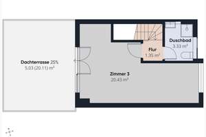 Schönes Reihenmittelhaus mit Terrasse, kleinem Garten und Dachterrasse in Hamburg-Poppenbüttel – Die vollständige Adresse der Immobilie erhältst du vom Anbieter., 22391 Poppenbüttel, Hamburg – Vorschaubild 23