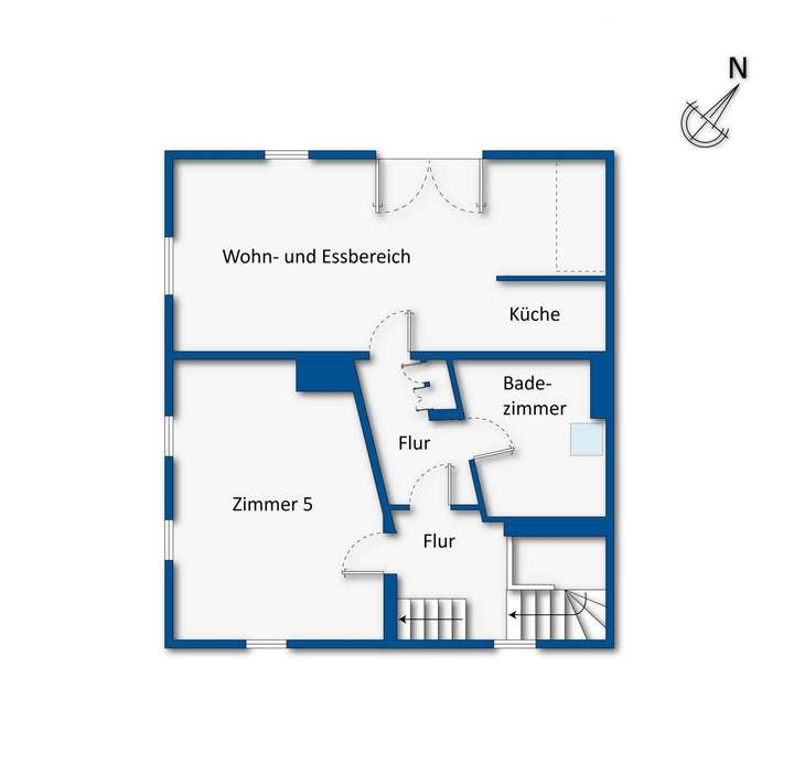 Grundrissskizze Dachgeschoss