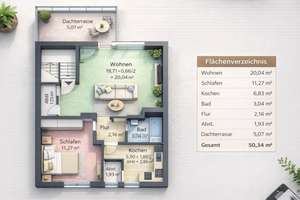 IMMOBILIENSTARTER AUFGEPASST! 2-ZIMMER EIGENTUMSWOHNUNG MIT DACHTERRASSE IN ZENTRALER LAGE! – Die vollständige Adresse der Immobilie erhältst du vom Anbieter., 41239 Schrievers, Mönchengladbach – Vorschaubild 8