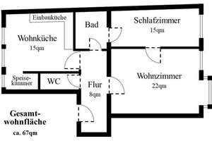 Helle, gepflegte 2,5-Zimmer-Wohnung mit EBK in Innenstadt (Nähe Fuggerei) – Jakoberstr. 10, 86152 Jakobervorstadt-Nord, Augsburg – Vorschaubild 8