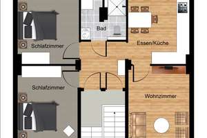 Exklusive Dachgeschosswohnung  – Massivbau, traumhafter Schnitt, Gasetagenheizung & Inkl.-Küche – Die vollständige Adresse der Immobilie erhältst du vom Anbieter., 52078 Forst, Aachen – Vorschaubild 6