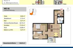 AUSSCHLIESSLICH MIT WOHNBERECHTIGUNGSSCHEIN! 3-Zimmer-Wohnung m. Balkon – Vincent-van-Gogh-Ring 66, 38126 Südstadt-Rautheim-Mascherode, Braunschweig – Vorschaubild 10