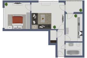 SCHÖNE HELLE 2 ZIMMER WOHNUNG MIT EINBAUKÜCHE IM HERZEN VON ELLER – Gumbertstraße 183, 40229 Eller, Düsseldorf – Vorschaubild 22