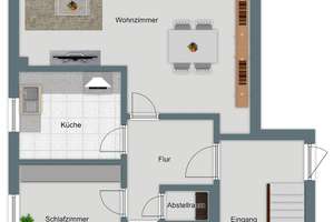 PROVISIONSFREI: Ruhige 2-ZKB-Wohnung mit Balkon und Tiefgarage - Frei zum Selbstbezug – Die vollständige Adresse der Immobilie erhältst du vom Anbieter., 86167 Lechhausen-Ost, Augsburg – Vorschaubild 7