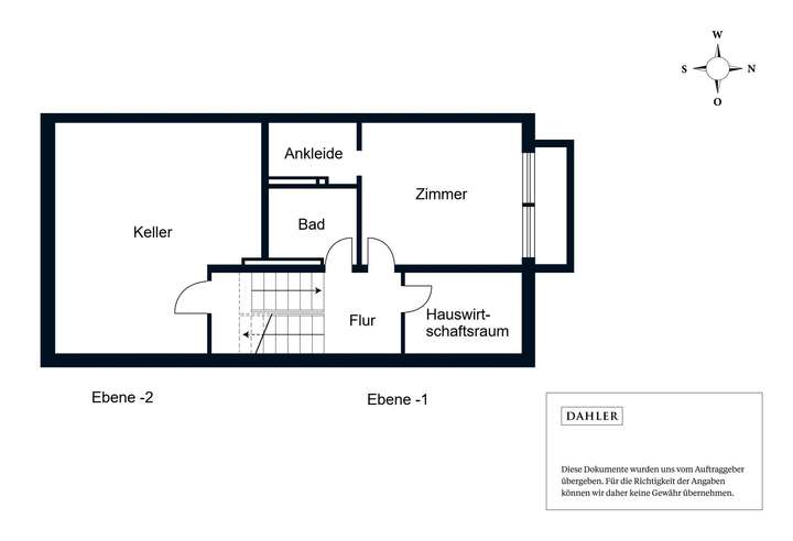 Grundriss Ebene -2 u. -1